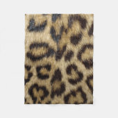 Leopard Print Fleece Deken (Voorkant)