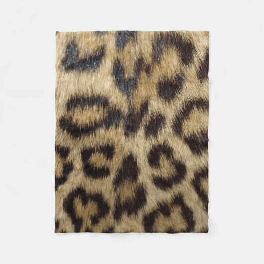Leopard Print Fleece Deken (Voorkant)