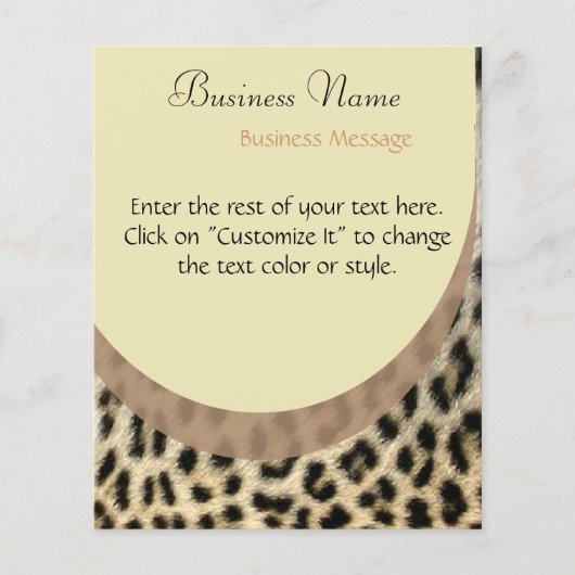 Leopard Print Flyer (Voorkant)