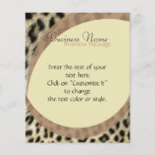 Leopard Print Flyer (Voorkant)