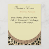 Leopard Print Flyer (Voorkant)