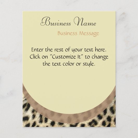 Leopard Print Flyer (Voorkant)