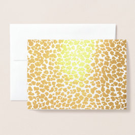 Leopard Print Folie Card Folie Kaarten