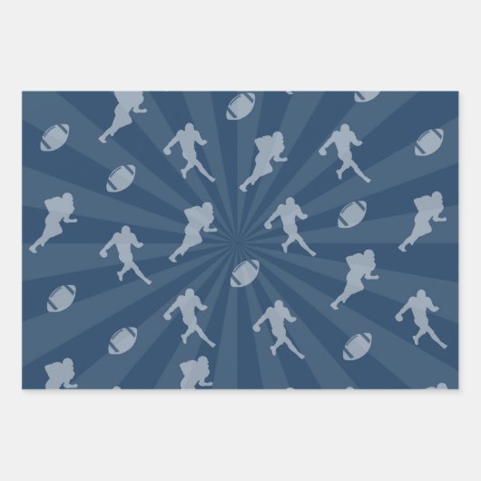 Leopard Print & Football Game Day Pattern Inpakpapier Vel (Voorkant 2)