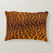 Leopard Print Foto Accent Gooi Toss Decor Kussen (Achterkant)