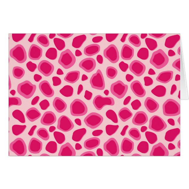 Leopard Print - Fuchsia and light roze (Voorkant Horizontaal)