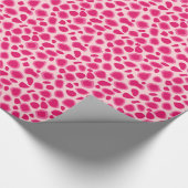 Leopard Print - Fuchsia and light roze Cadeaupapier (Hoek)