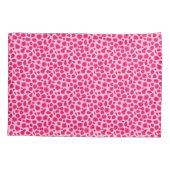 Leopard Print - Fuchsia and light roze Kussensloop (Achterkant)