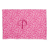 Leopard Print - Fuchsia and light roze Kussensloop (Voorkant)