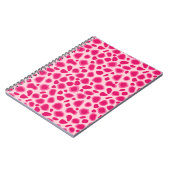 Leopard Print - Fuchsia and light roze Notitieboek (Linkerzijde)