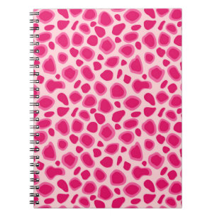Leopard Print - Fuchsia and light roze Notitieboek