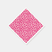 Leopard Print - Fuchsia and light roze Servetten (Hoek)