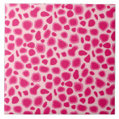 Leopard Print - Fuchsia and light roze Tegeltje (Voorkant)