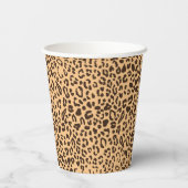 Leopard Print Fun Paper Cups Papieren Bekers (Achterkant)
