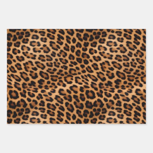 Leopard Print Fur Inpakpapier Vel (Voorkant 3)