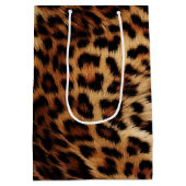Leopard Print Fur Medium Cadeauzakje (Achterkant)