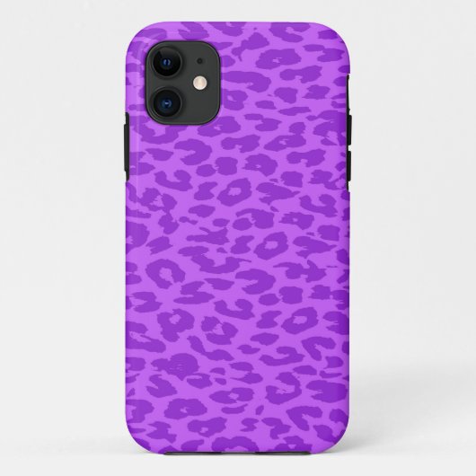 Leopard Print Fur. orchidee (vilolet) Case-Mate iPhone Case (Achterkant)
