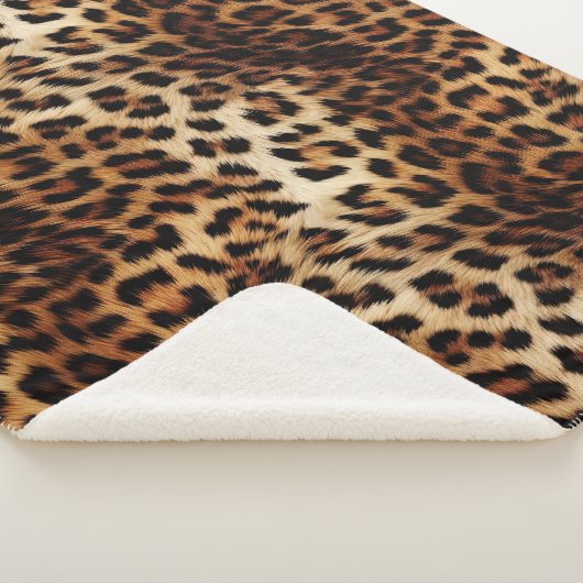 Leopard Print Fur Sherpa Deken (3/4)