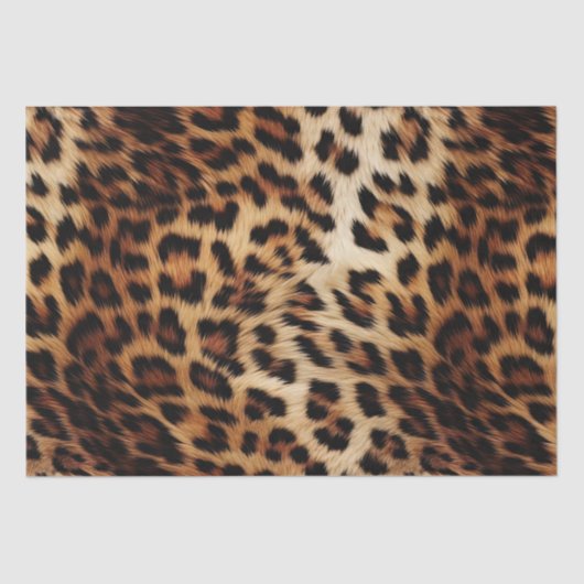 Leopard Print Fur Tissuepapier (Voorkant)