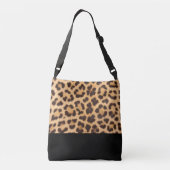 Leopard Print Gepersonaliseerde crossbody tas (Achterkant)
