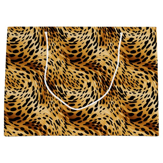 Leopard Print Gift Bag Groot Cadeauzakje (Voorkant)