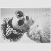 Leopard Print Glam Retro Decoupage Tissuepapier (Voorkant)