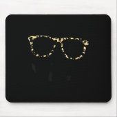 Leopard Print Gles Jack O Lantern Halloween For Wo Muismat (Voorkant)