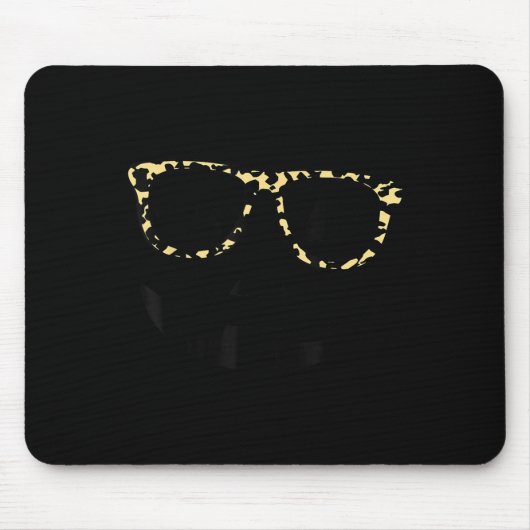 Leopard Print Gles Jack O Lantern Halloween For Wo Muismat (Voorkant)