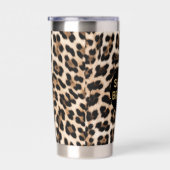 Leopard Print Gold Shine Bright Geïsoleerde Drinkbeker (Rechts)