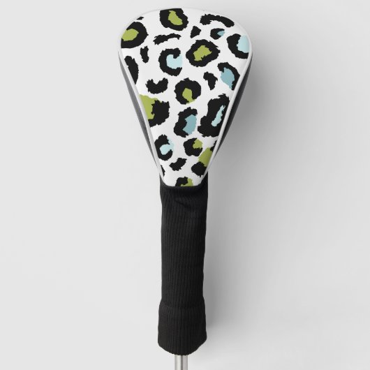 Leopard Print Golf Club Hoesje Golfheadcover (Voorkant)