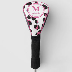 LEOPARD PRINT Golf   monogram met gepersonaliseerd Golfheadcover