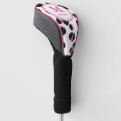 LEOPARD PRINT Golf | monogram met gepersonaliseerd Golfheadcover (Schuin)