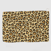 Leopard Print Golfhanddoek (Horizontaal)