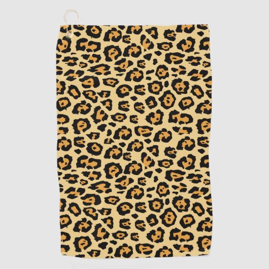 Leopard Print Golfhanddoek (Voorkant)