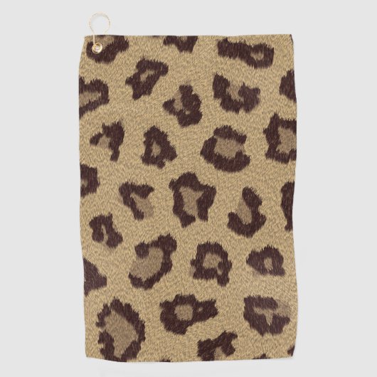 Leopard Print Golfhanddoek (Voorkant)