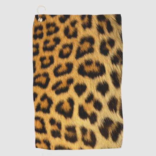 Leopard Print Golfhanddoek (Voorkant)