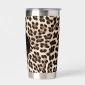 Leopard Print Goud Mooi Geïsoleerde Drinkbeker (Links)