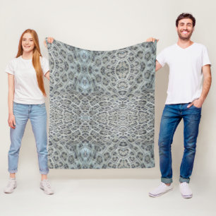 Leopard Print Graphic Art Fleece Blanket