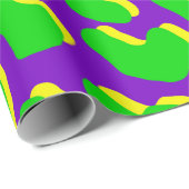 Leopard Print Green Paars Yellow Cadeaupapier (Rol Hoek)