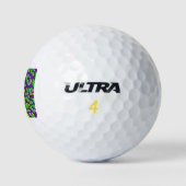 Leopard Print Green Paars Yellow Golfballen (Logo)