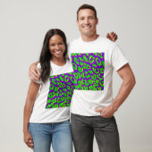 Leopard Print Green Paars Yellow T-shirt (Unisex)