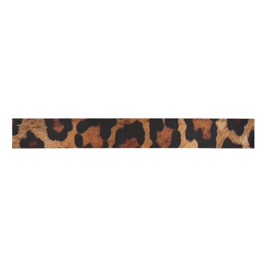 "Leopard Print" Grosgrain Lint (Voorkant)