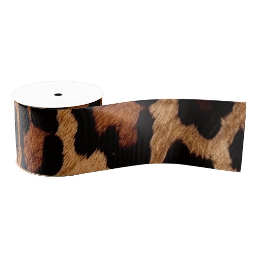 "Leopard Print" Grosgrain Lint (Spoel)