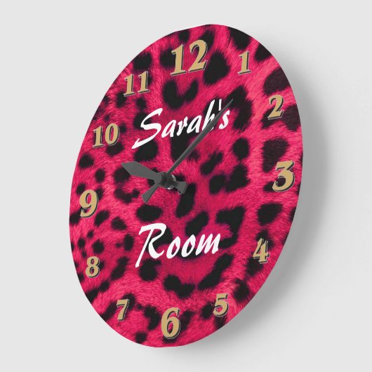 Leopard Print Grote Klok (Hoek)