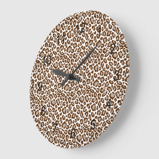 Leopard Print Grote Klok (Hoek)