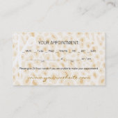 Leopard Print Hair & Beauty Appointment Afsprakenkaartje (Achterkant)