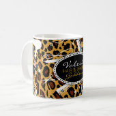 Leopard Print Hair & Beauty Koffiemok (Voorkant links)