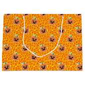 Leopard print Halloween patroon Groot Cadeauzakje (Voorkant)
