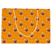 Leopard print Halloween patroon Groot Cadeauzakje (Achterkant)
