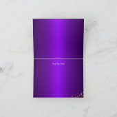 Leopard Print & Heels Paarse bedankkaart (Binnen)